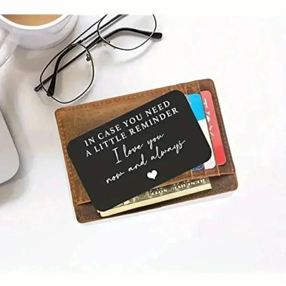 Thin Metal Inspirational Wallet Card - Picture 2 of 4